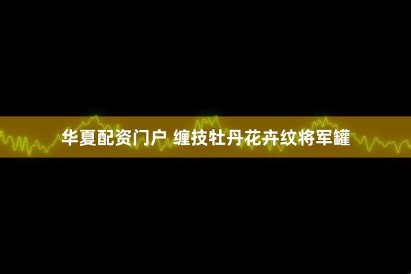 华夏配资门户 缠技牡丹花卉纹将军罐