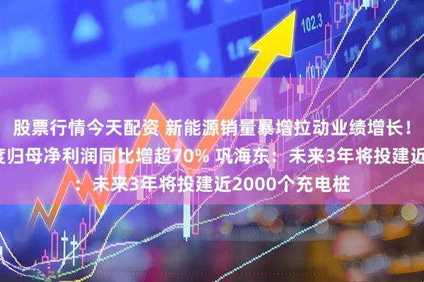 股票行情今天配资 新能源销量暴增拉动业绩增长！福田汽车一季度归母净利润同比增超70% 巩海东：未来3年将投建近2000个充电桩